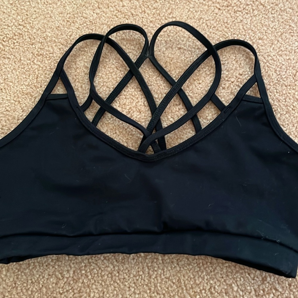 Bia Brazil Black Strappy Bra Top. Size Small.  Used